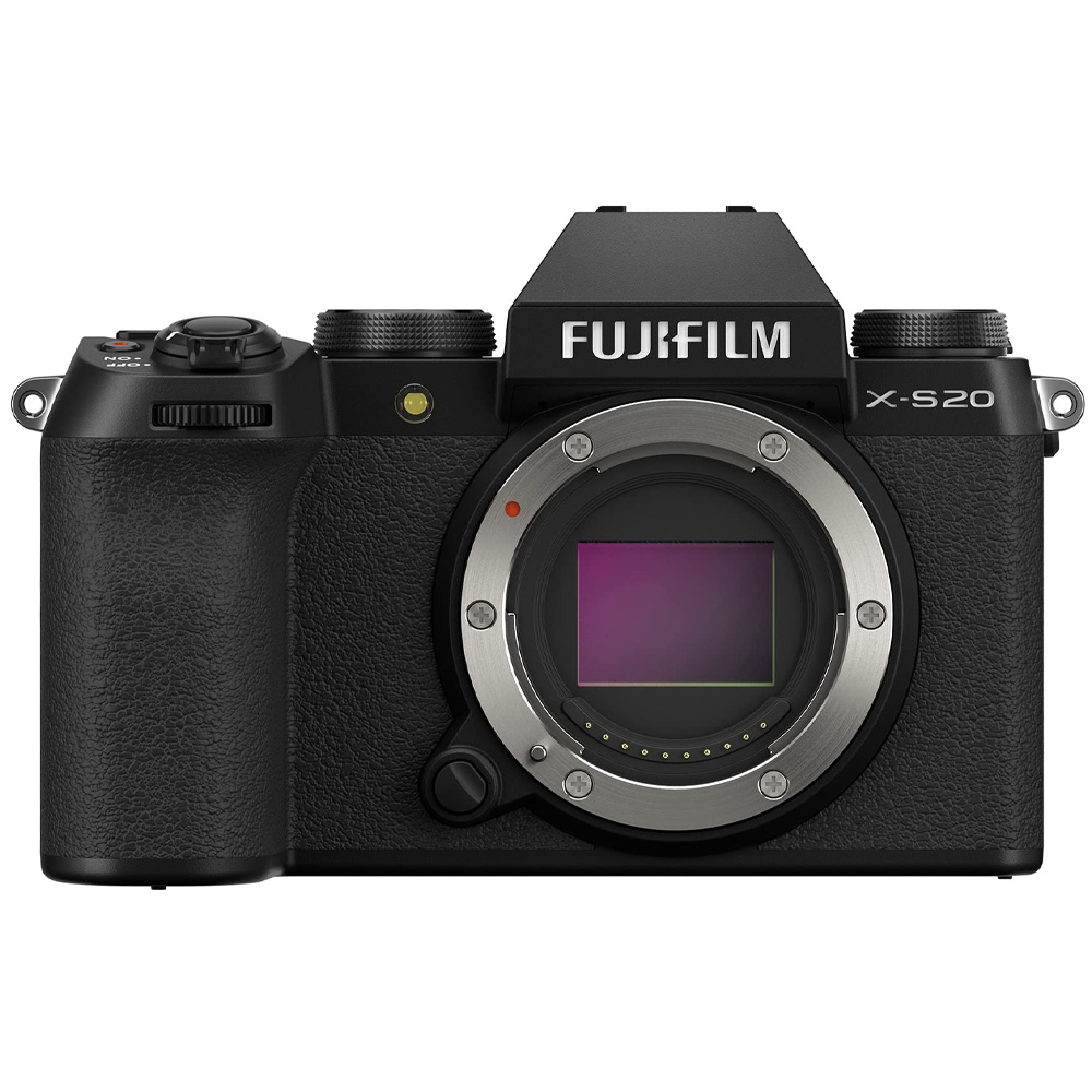 FujiFilm X-S20 on a white background