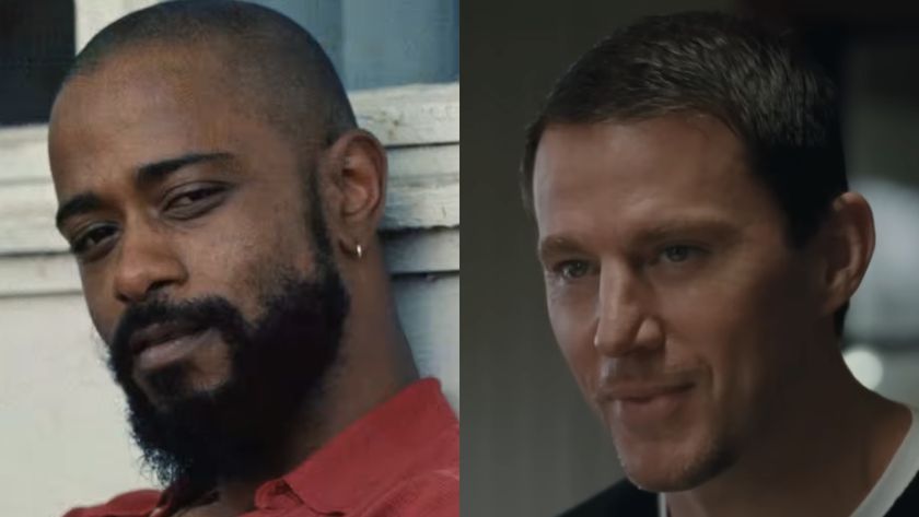 LaKeith Stanfield plays Steve, and Channing Tatum plays Jeffrey Manchester in Roofman