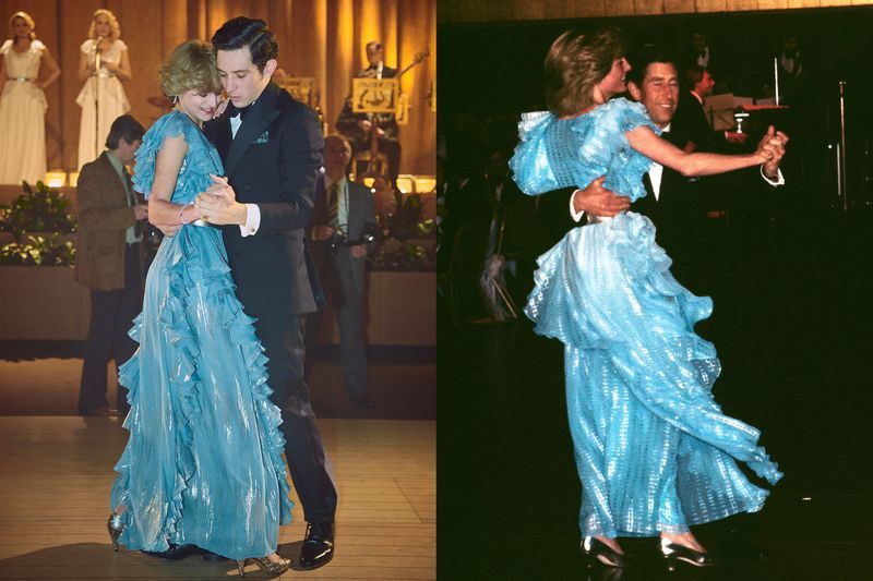 'the crown' vs princess diana and prince charles dancing