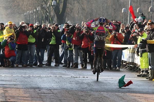 The photographers capture a winning moment.