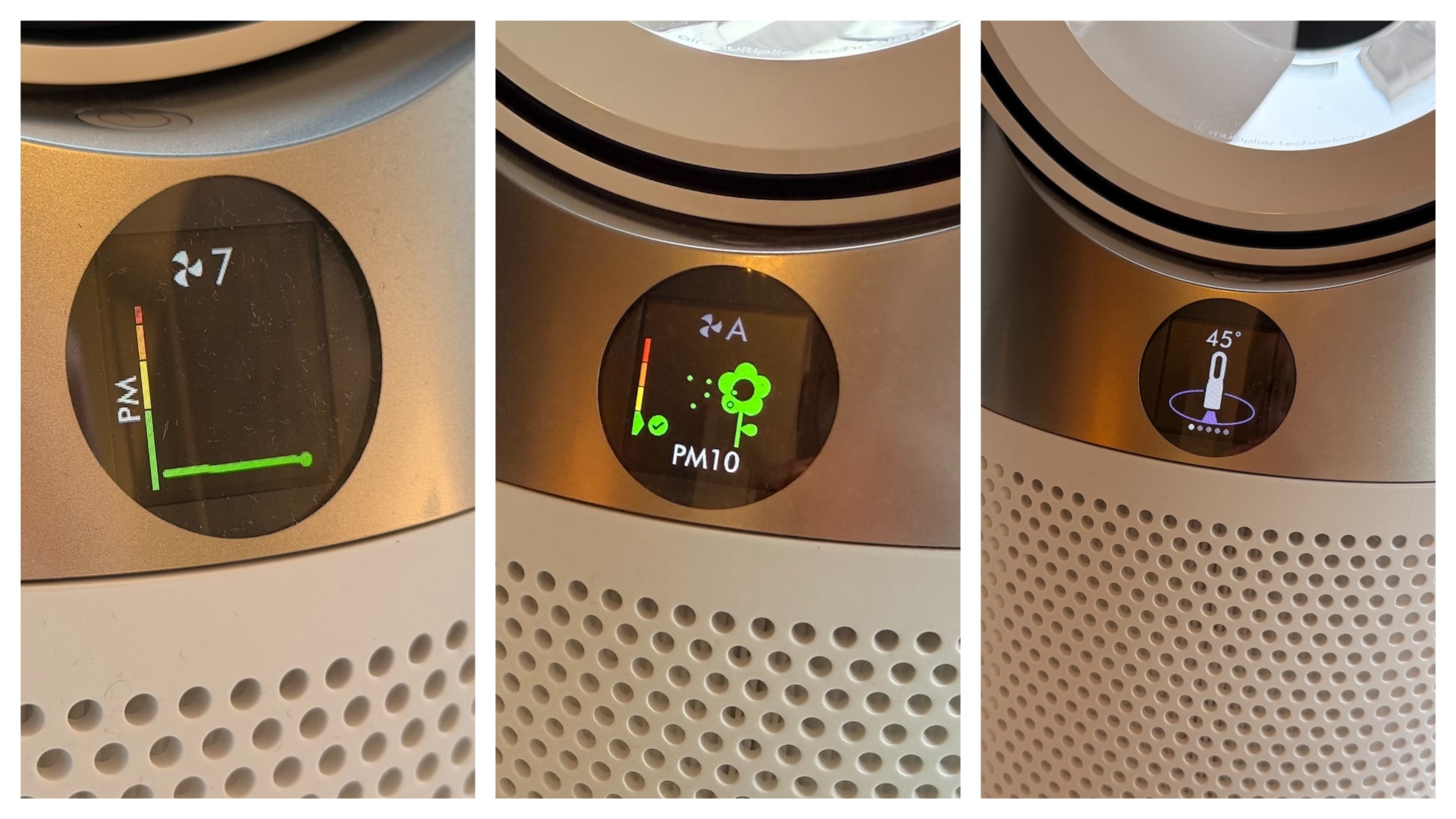 The Dyson Purifier Hot and Cool HP1 in a bedroom