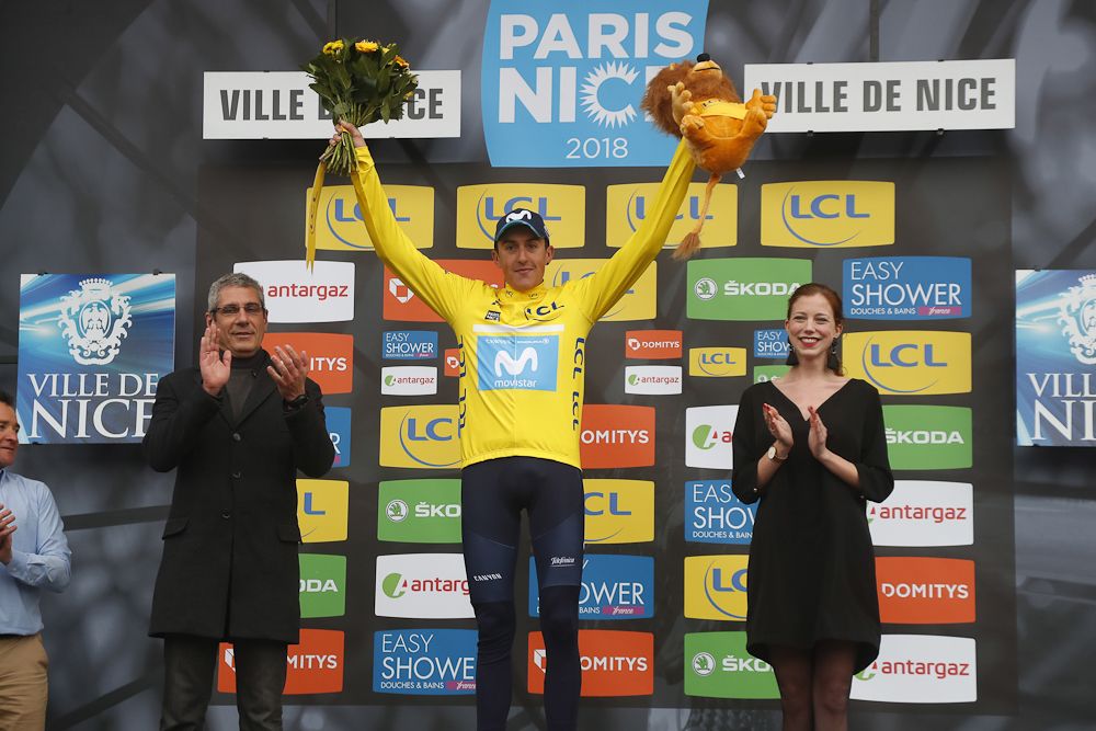 Marc Soler on the final Paris-Nice podium