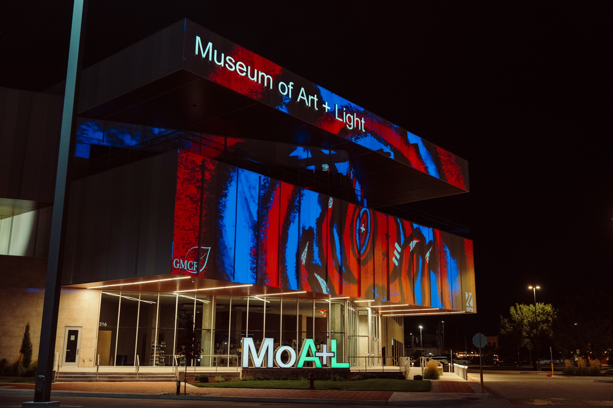 The two 20,000-lumen laser&nbsp;Epson projectors which power the building&rsquo;s front-facing projection mapping are housed in durable enclosures built to withstand the elements.