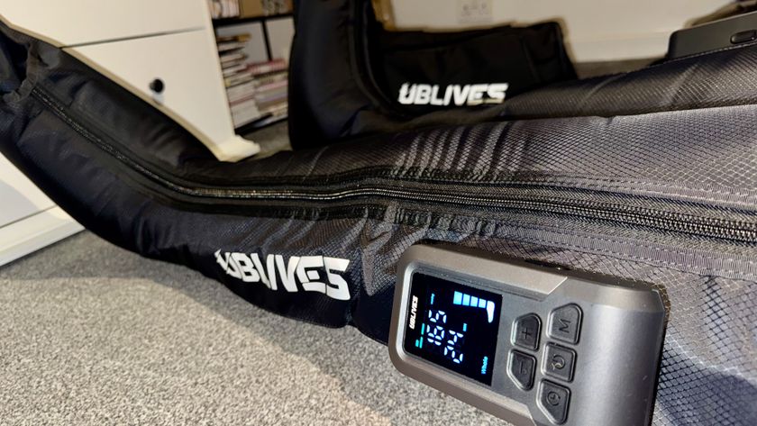 Ublives black compression boots with control pad