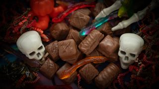 Assortment of Halloween candy