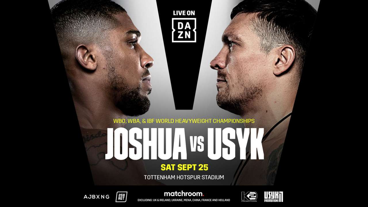 Poster DAZN untuk Joshua vs Usyk