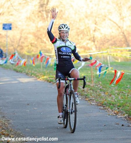 Emily Batty (Subaru-Trek) winning the Canadian Elite Women's title.