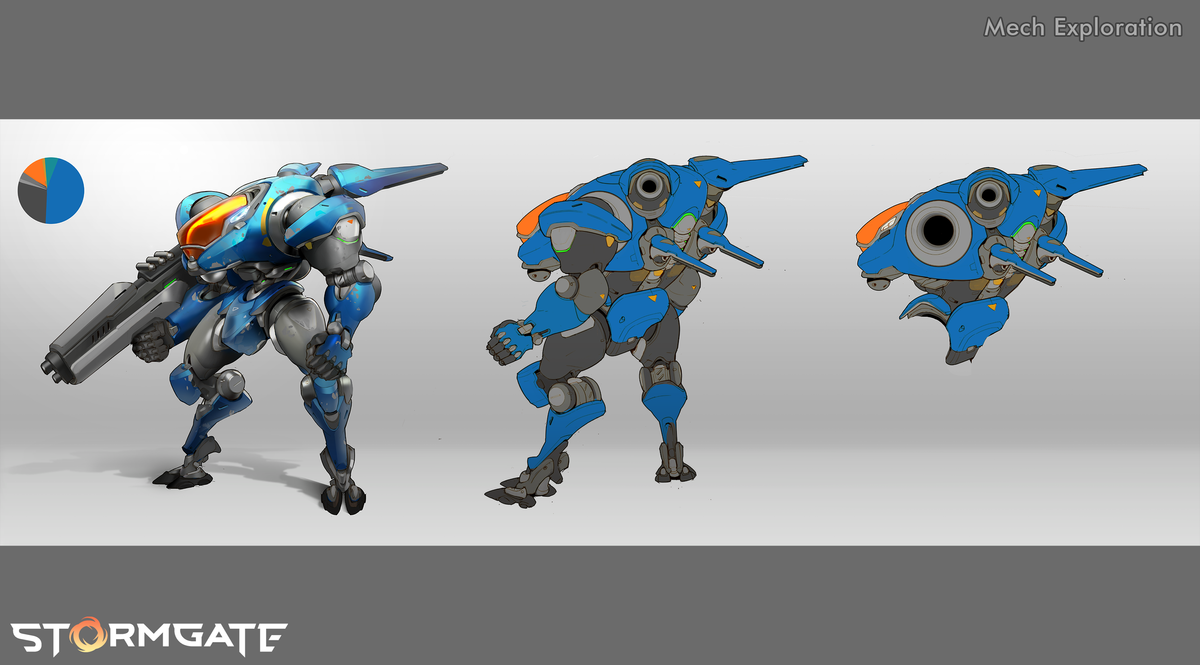 Stormgate concept art and early renders