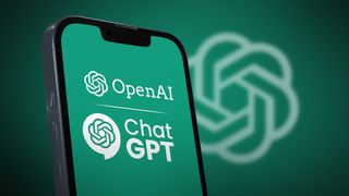 ChatGPT on an iPhone