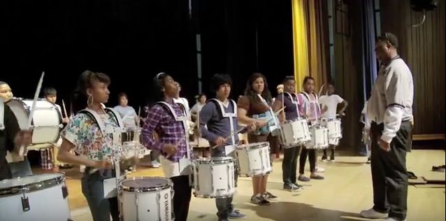 Marvin Hatchett conducts his students.