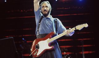 Pete Townshend performs with The Who in Buffalo, New York on July 18, 1989