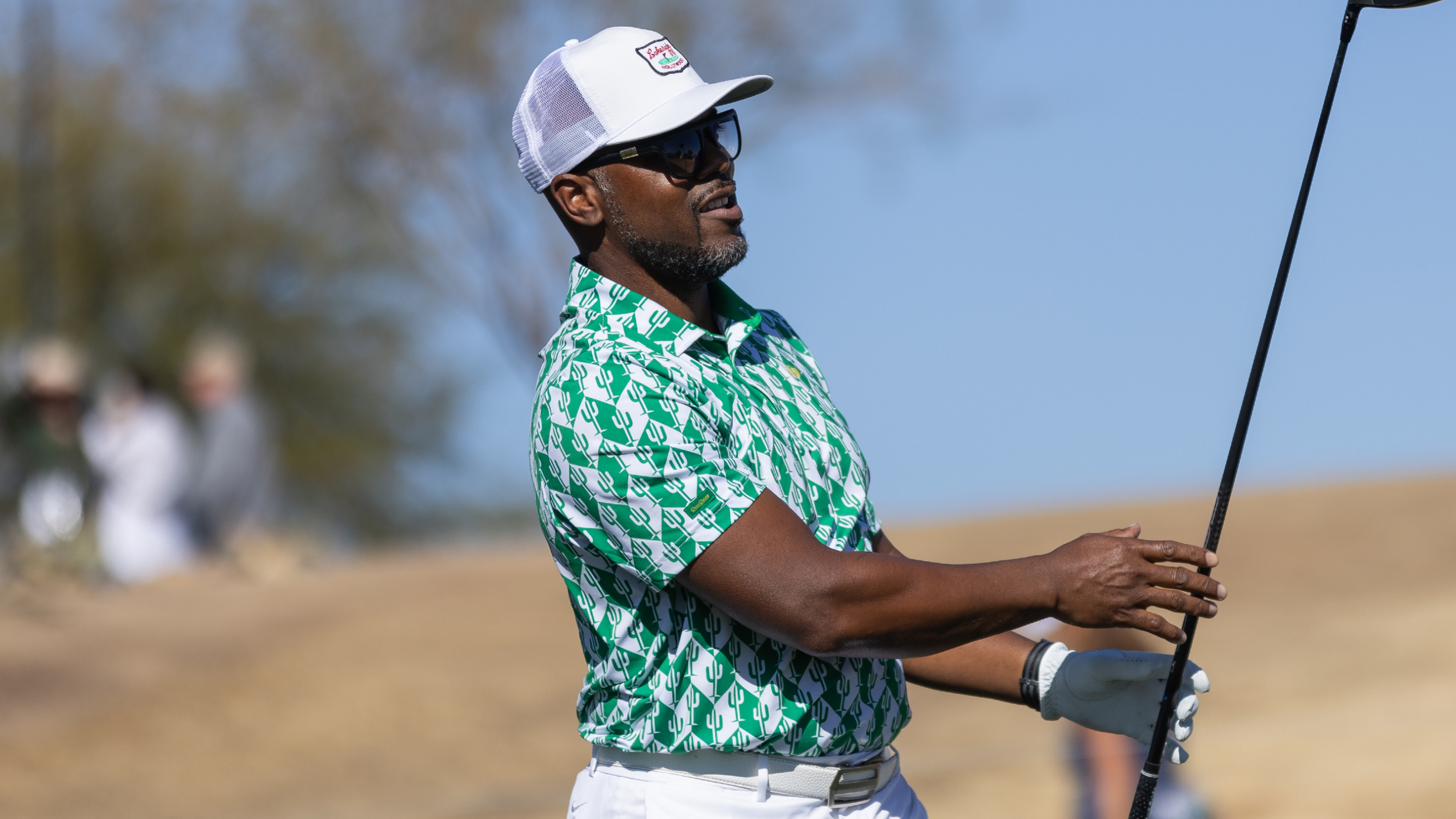Jimmy Rollins takes a shot at the WM Phoenix Open pro-am