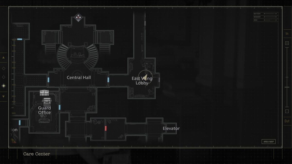 Resident Evil Requiem Mr. Raccoon - East Wing Lobby