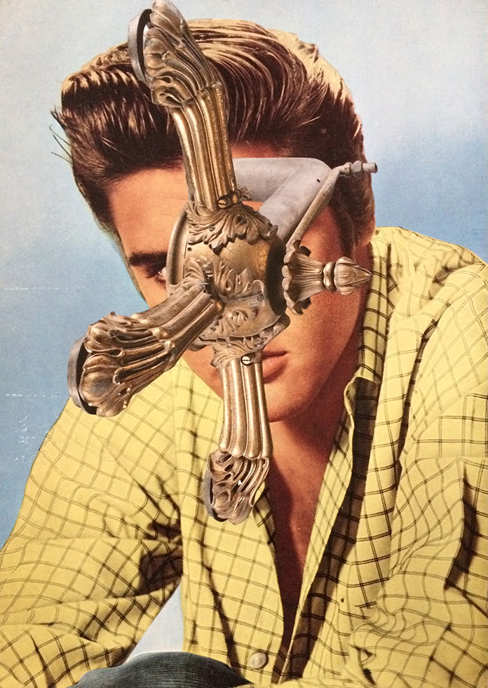 Let’s play house, 2018, by Linder, photomontage