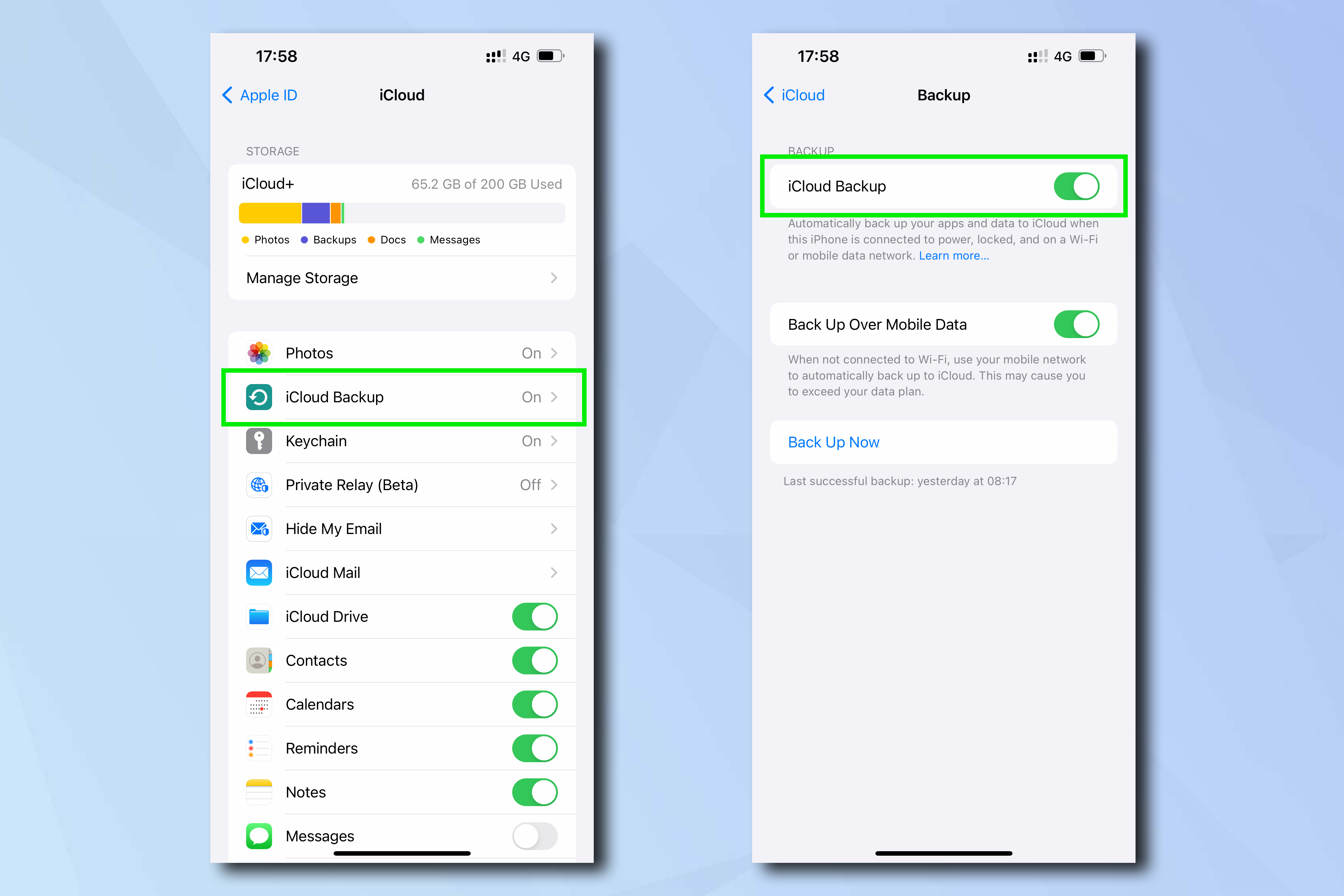 Three iPhone screenshots showing how to prevent thieves from accessing your phone when you lose your iPhone