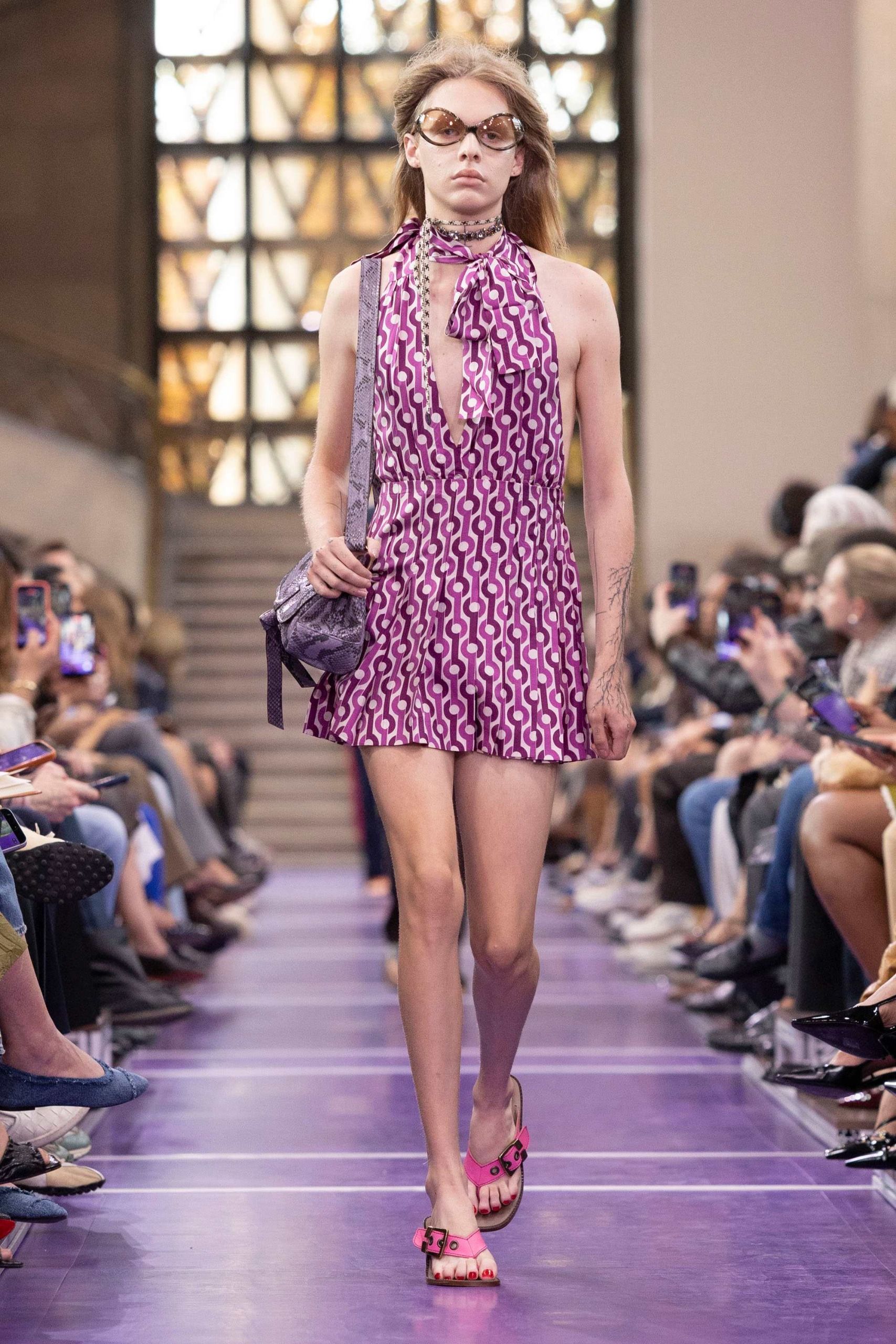Miu Miu S/S 27 runway, retro influence trend