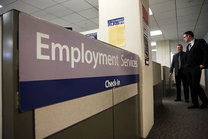 More people claiming unemployment benefits. 