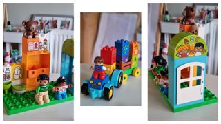 LEGO vs LEGO DUPLO illustarted by DUPLO set