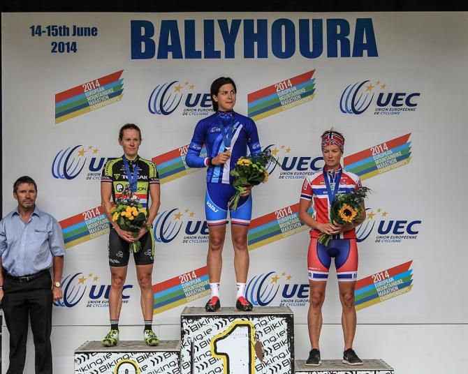 The elite women's podium