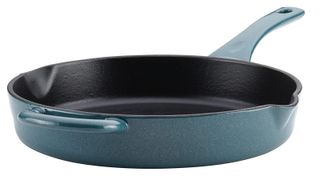 Ayesha Curry pan with blue exterior