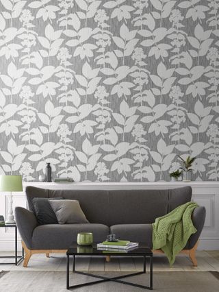 Aspen Grey wallpaper, from Graham & Brown