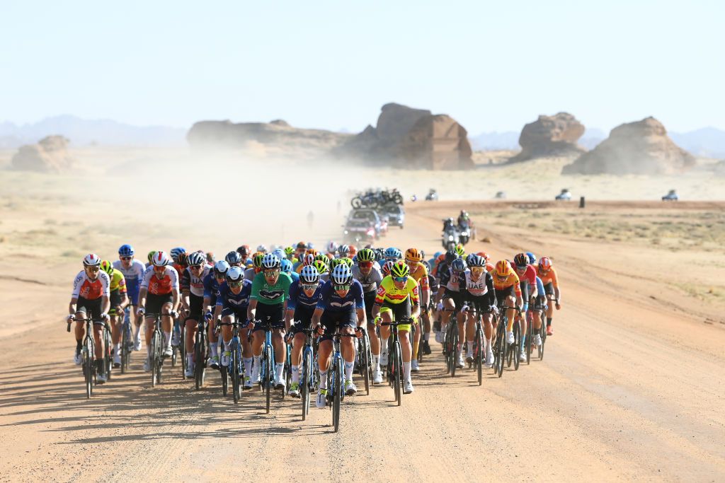The final stage of the Saudi Tour included a gravel sector