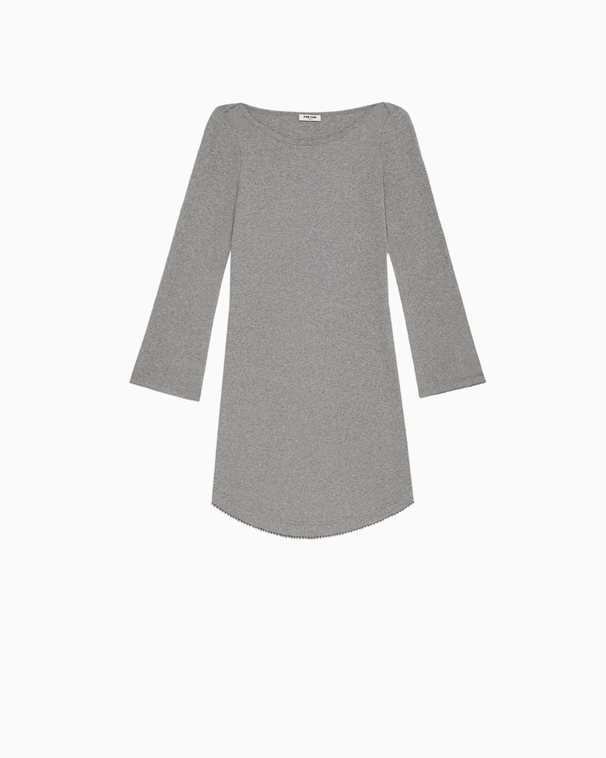 The Rina Dress: Grey Cotton Jersey