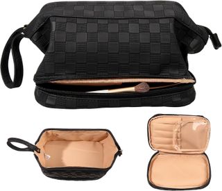 black checked Makeup Bag,