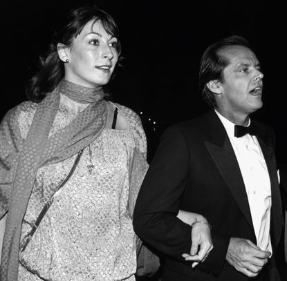 best 70s red carpet moments anjelica huston jack nicholson