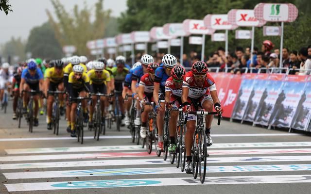 The peloton in the final circuits.