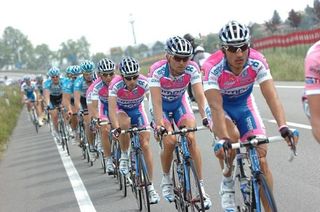The Lampre team in formation