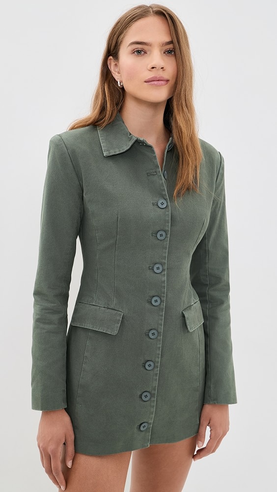 Cheri Mini Dress - Moss