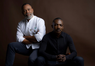 portrait of architects Guillaume Koffi and Issa Diabaté