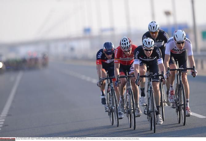 Niki Terpstra, Guillaume Van Keirsbulck, Jurgen Roelandts, Michael Schar, and Martin Elmiger