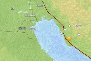 earthquake map