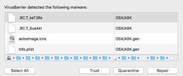 Intego Virus Detection