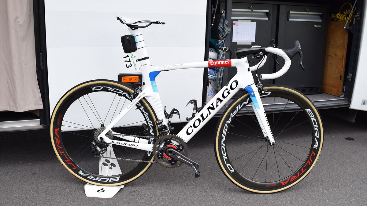 Alexander Kristoff's custom painted Colnago Concept in European champion colours