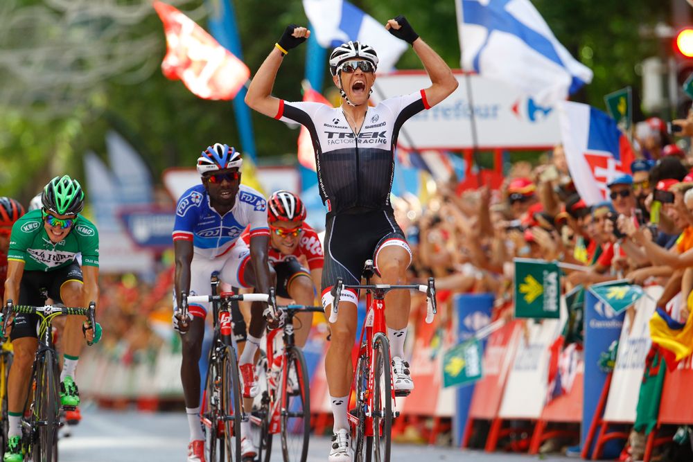 Jasper Stuyven (Trek Factory Racing) comes out on top at the Vuelta a Espana