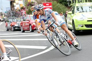 Sandy Casar (FDJ-BigMat) finished in third place on stage 14 of the 2012 Tour de France