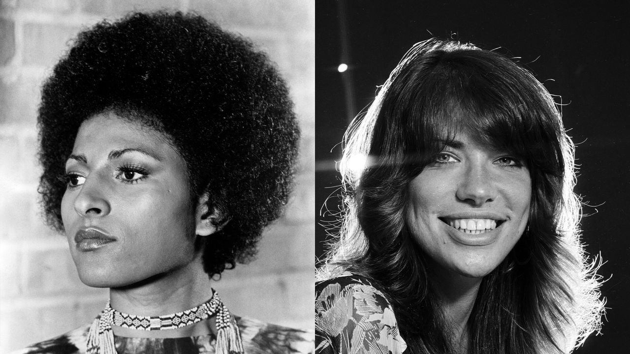 70s hair - pam grier Carly Simon