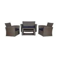 Alfonso 4 Piece Rattan Sofa Seating Group | Was $616.99 Now $449.49 at Wayfair