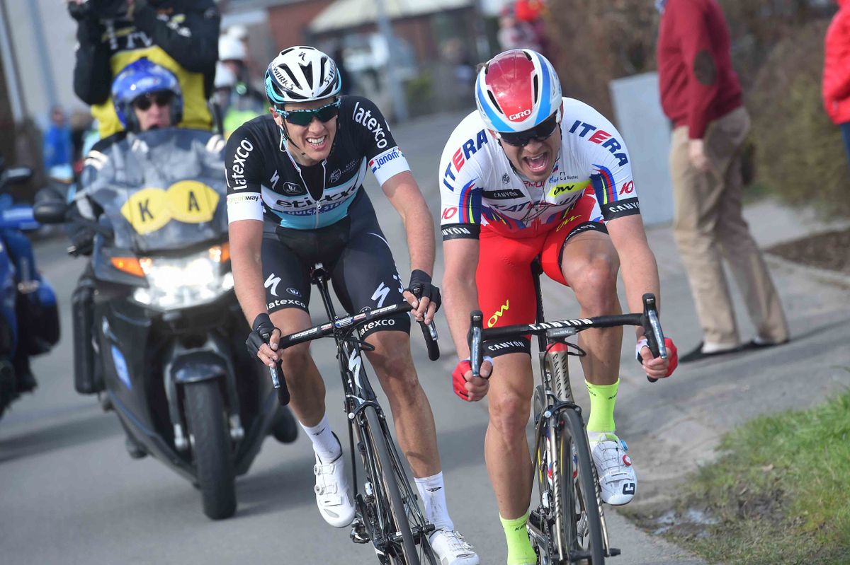 Alexander Kristoff (Katusha) and Niki Terpstra (Etixx-Quickstep)