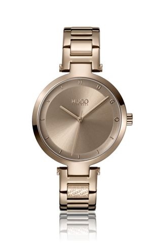 Hugo Boss Beige-gold effect watch
