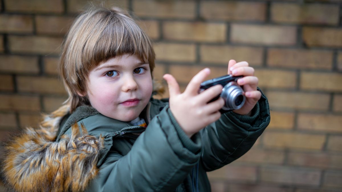 Boy with camera