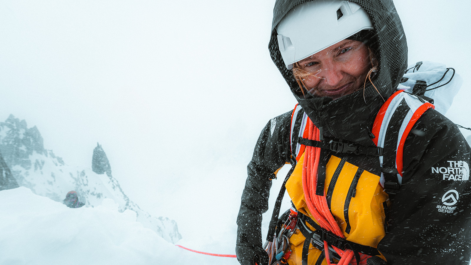 The North Face Summit Alpine gear worn by mountaineers