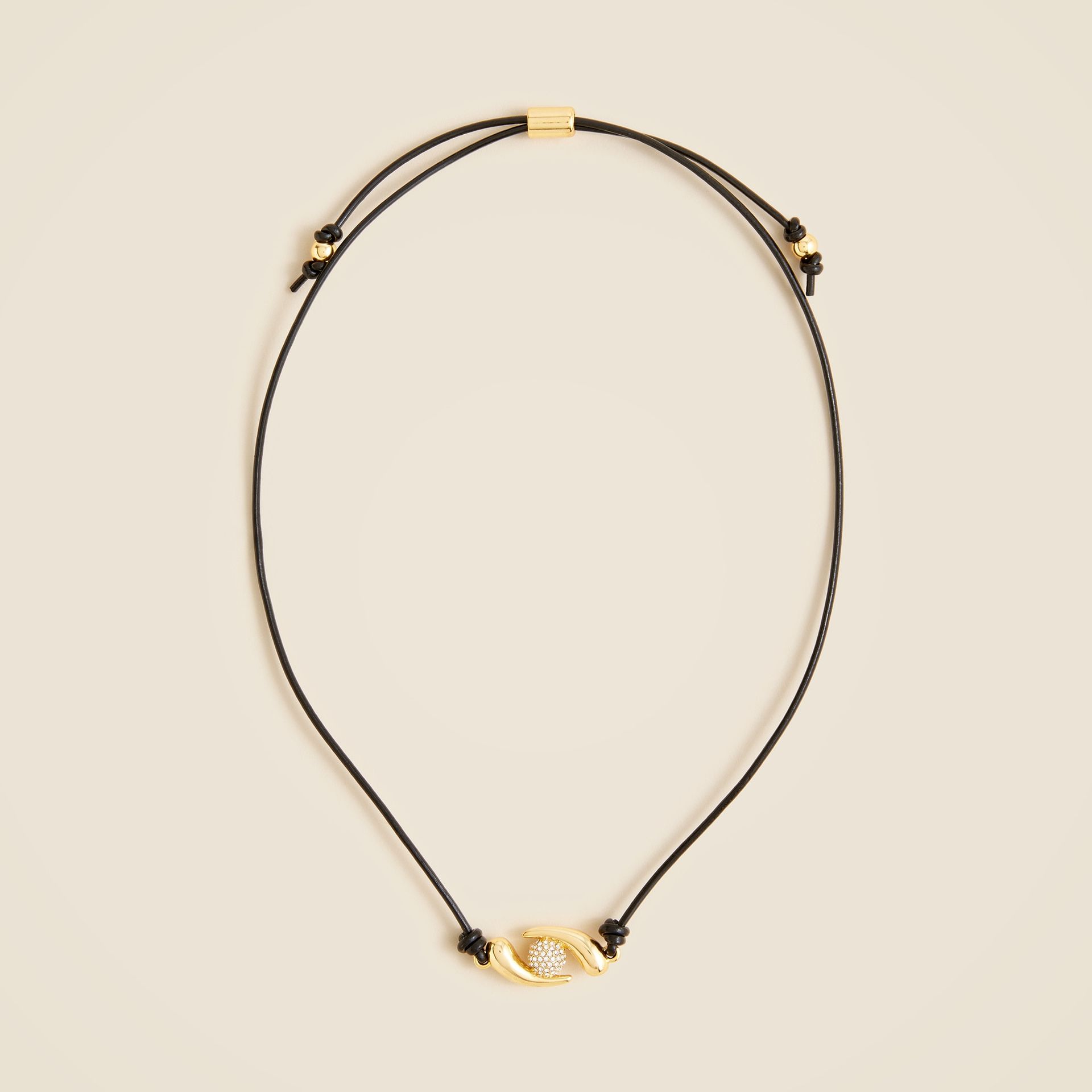 Khiry X J.crew Two-Talon Necklace With Pavé Crystal Orb