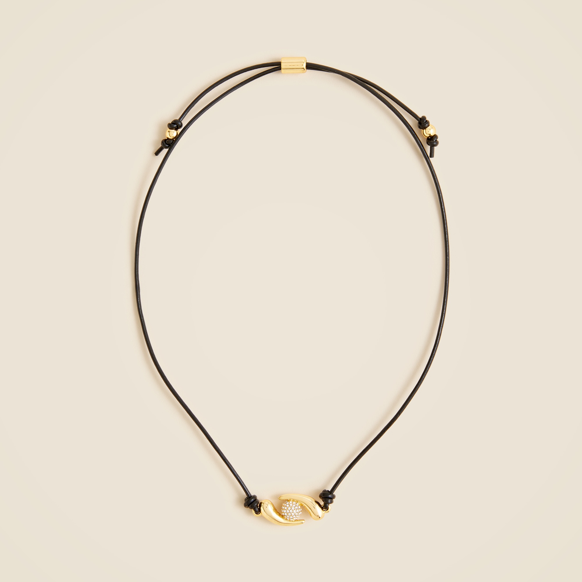 Khiry X J.crew Two-Talon Necklace With Pav&amp;eacute; Crystal Orb