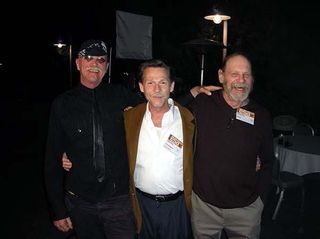 Cycling legends Gary Fisher and Charlie Kelly with actor Dennis Christopher