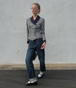 Womens fitted blazer outfit