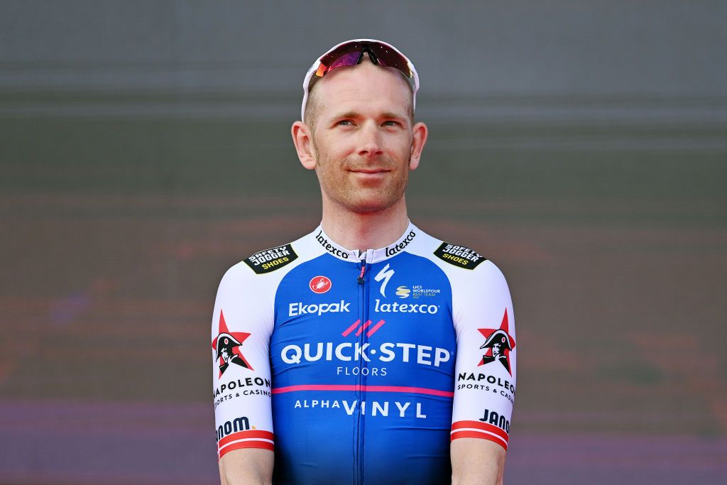 Michael Morkov at the 2022 Giro d'Italia teams presentation